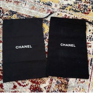 2 new Chanel shoe dust bags